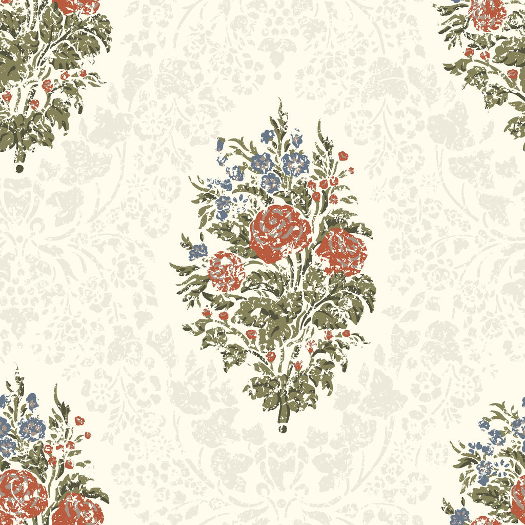 Viktoria Historiska Tapeter, White/Multi