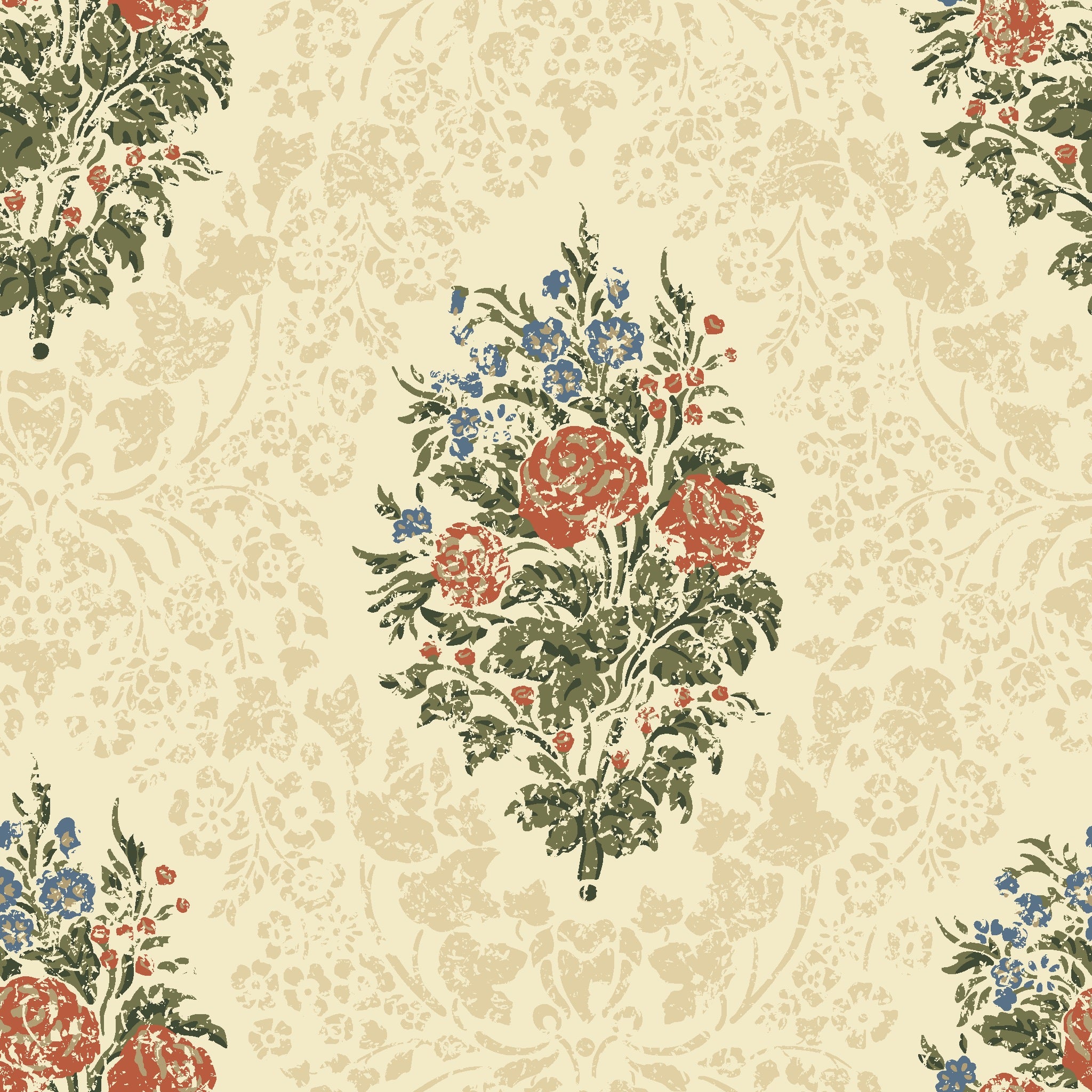 Viktoria Historiska Tapeter, Beige/Multi
