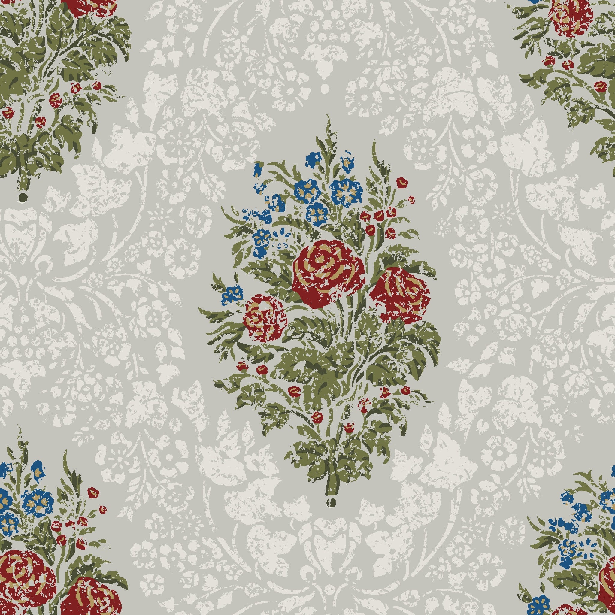 Viktoria Historiska Tapeter, Gray/Multi