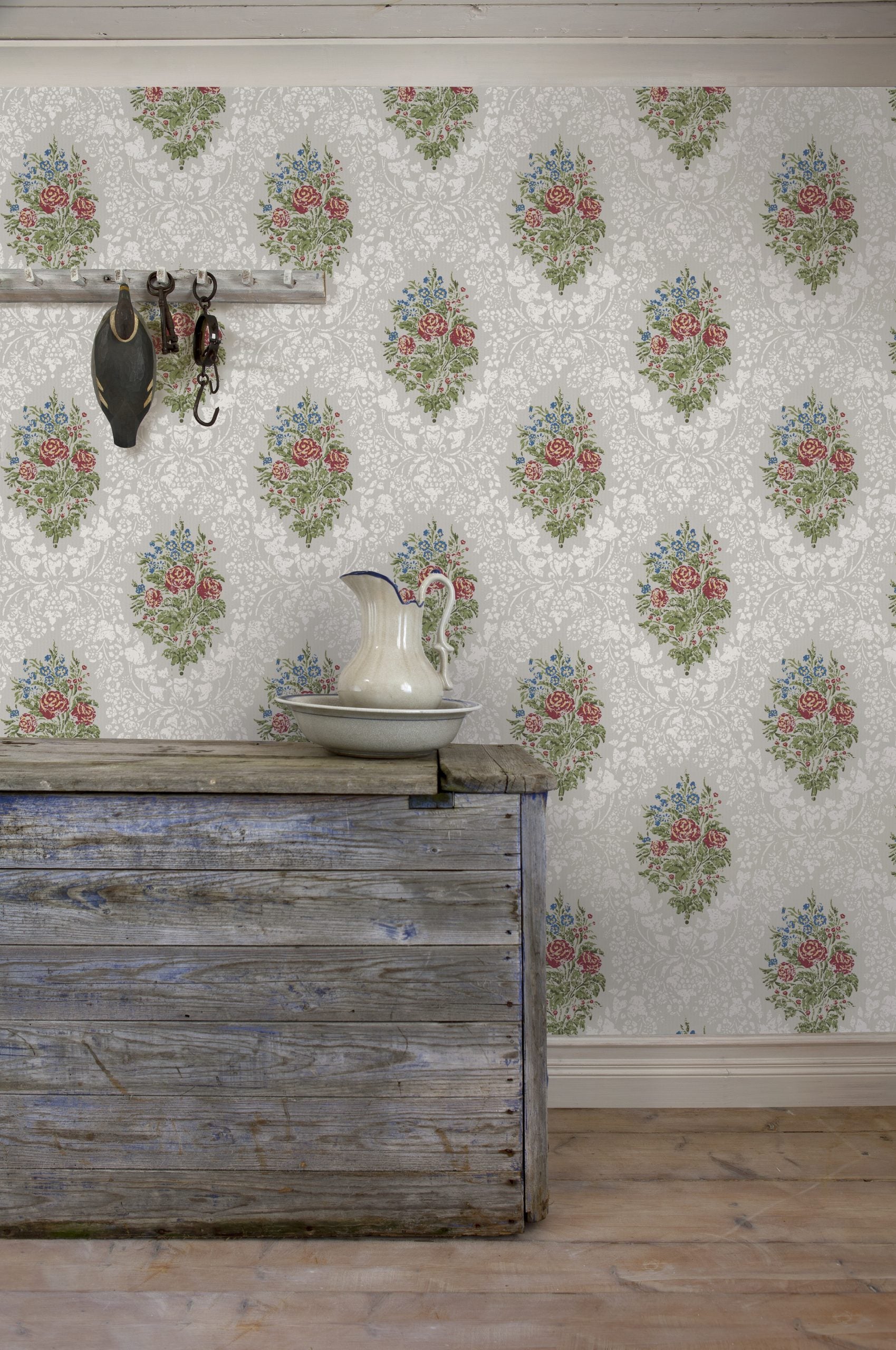 Viktoria Historiska Tapeter, Gray/Multi