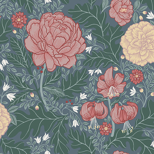 Camellia - Green & Pink 14003