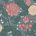 Camellia - Green & Pink 14003
