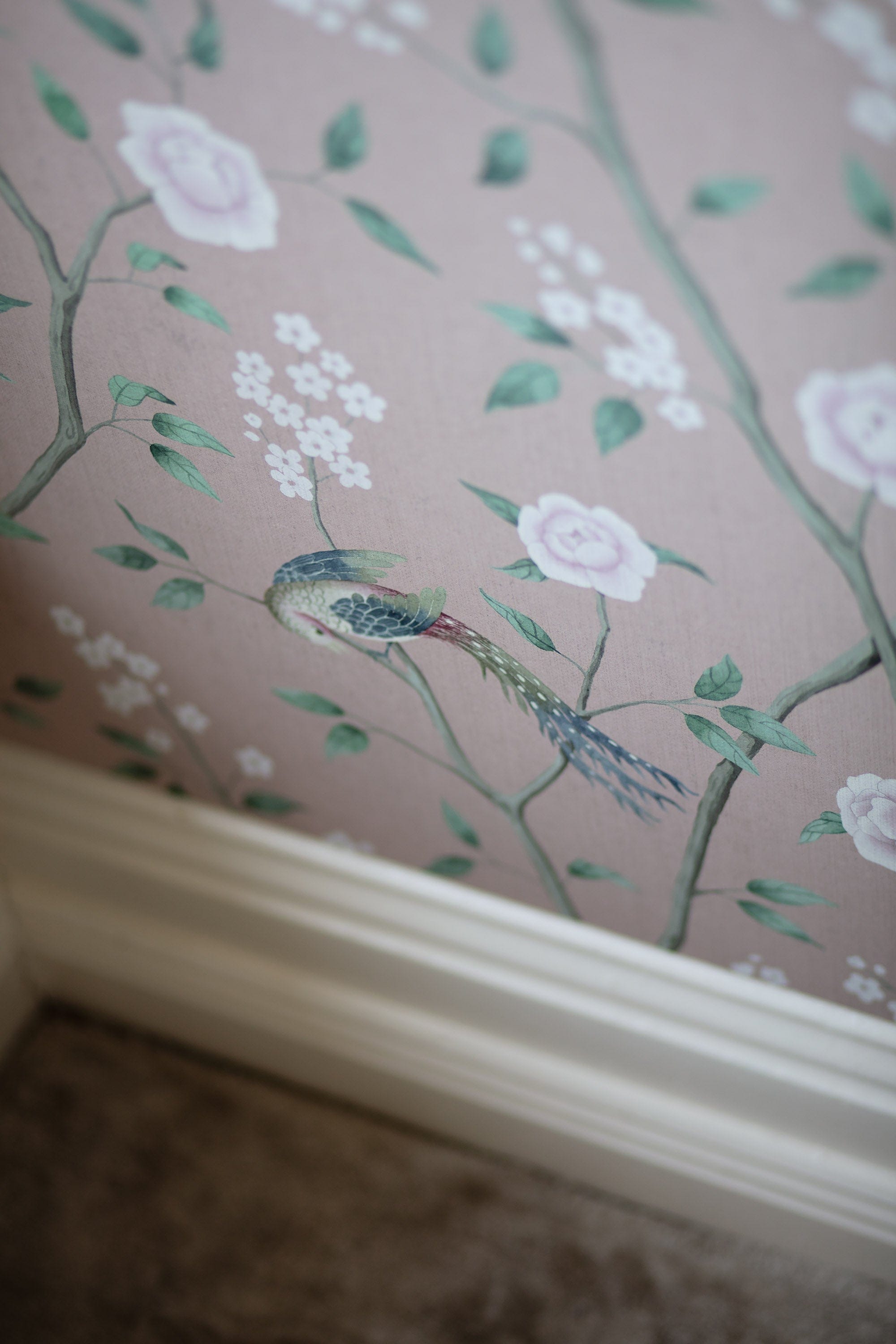 Paradise Birds 1901 Pink wallpaper