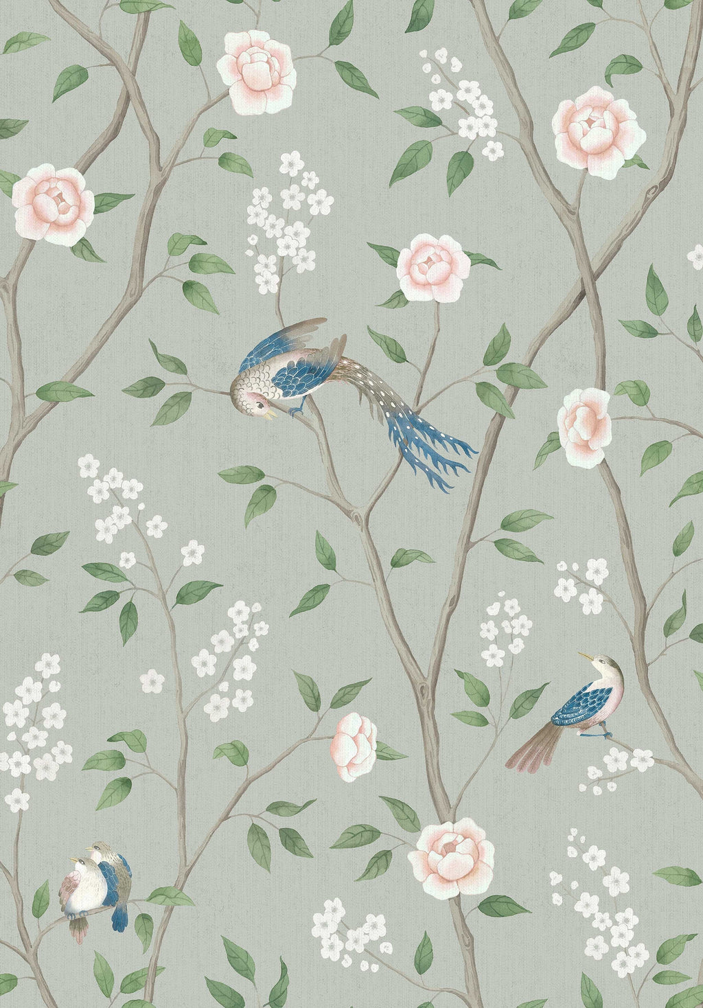 Paradise Birds 1903 Green wallpaper