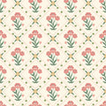 Floral Trellis - Rose