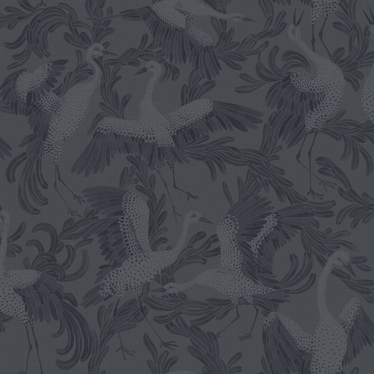 Dancing Crane, Blue