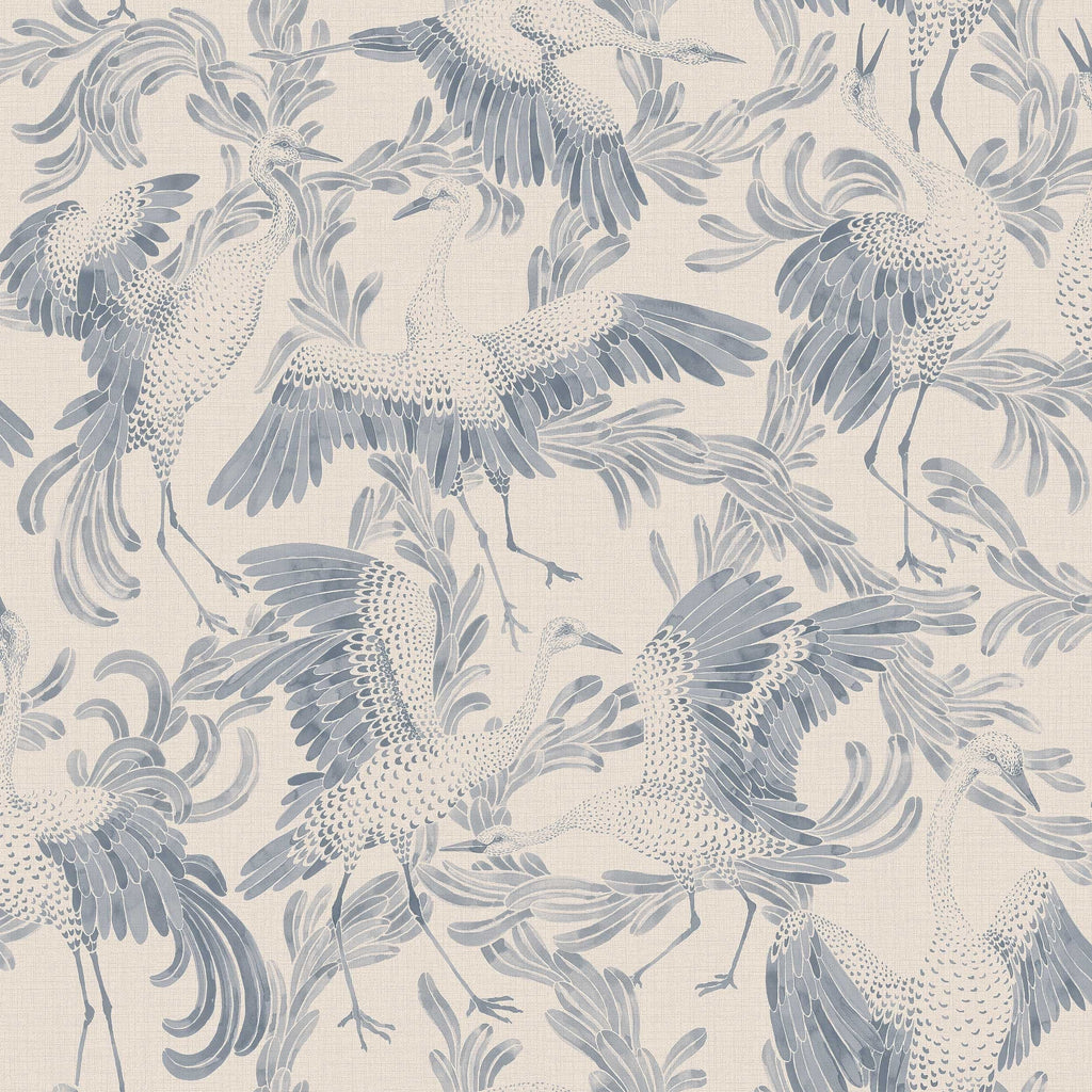 Dancing Crane, Blue