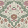 Marguerite, Flowers & Leaves - Pink & Green 51002