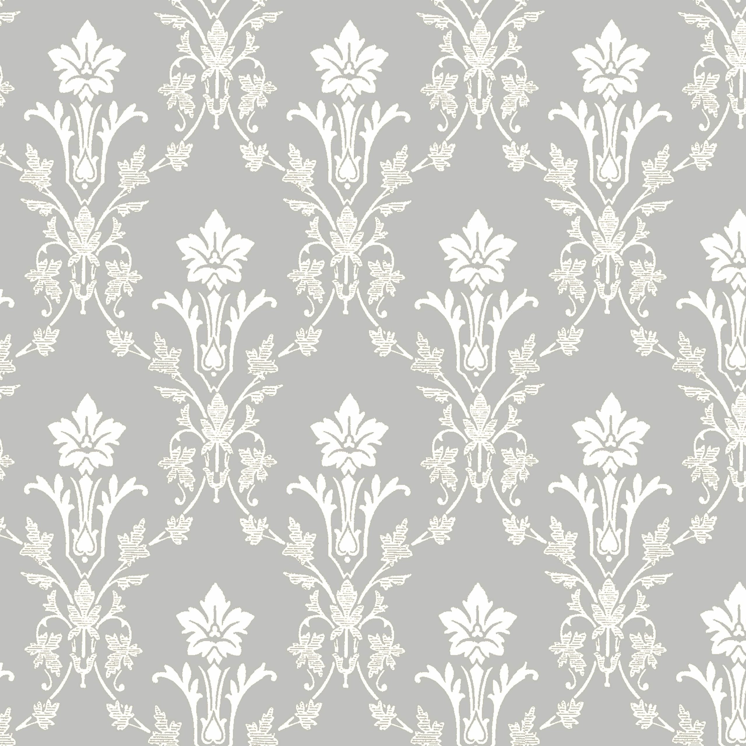 Hudiksvalls Teater Blommor & Blad, Gray/White