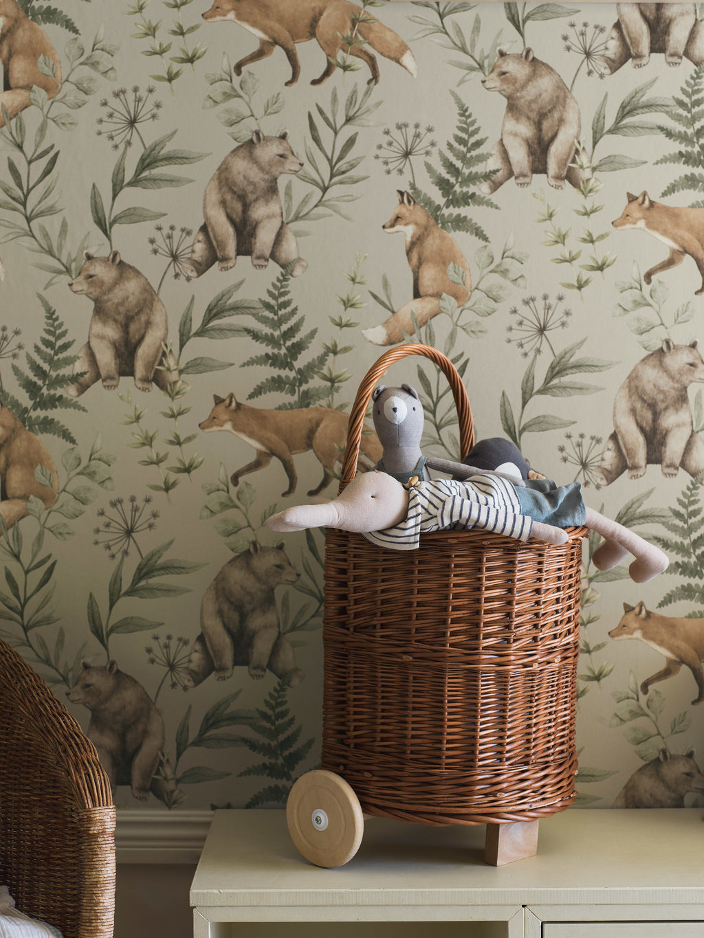 Nursery and Kids wallpaper - Wild Forest Beige 6921