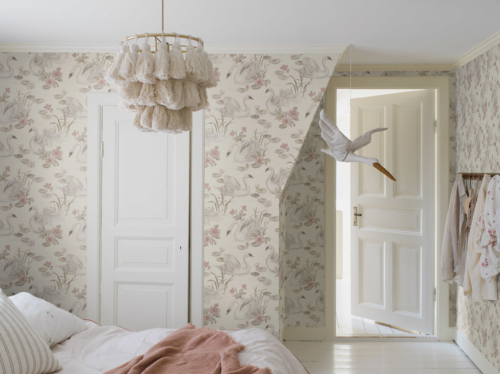 Nursery and Kids wallpaper - Lily Swan - Delicate Pink 6924