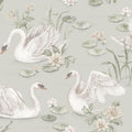 Nursery and Kids wallpaper - Lily Swan - Muted Green 6925