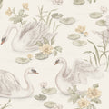 Nursery and Kids wallpaper - Lily Swan - Light Yellow / Green 6926