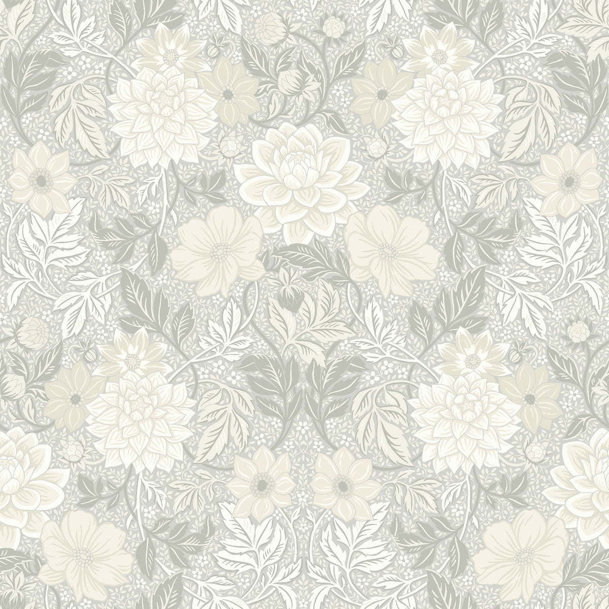 Dahlia Garden, Grey