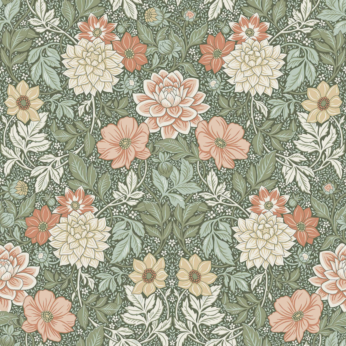 Dahlia Garden, Green