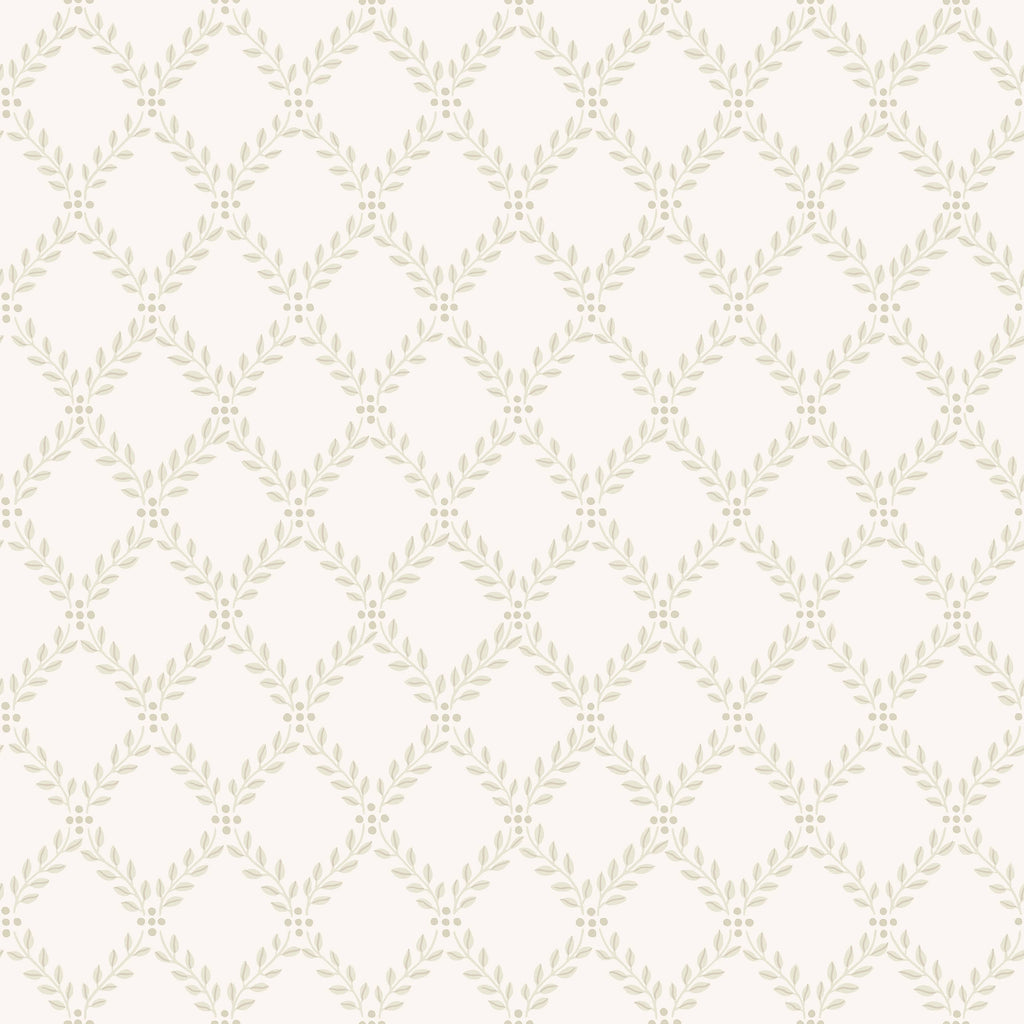 Trellis Leaves, Beige