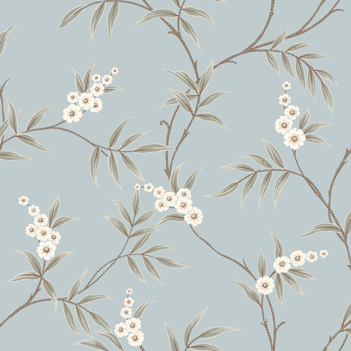 Floral Tree, Blue