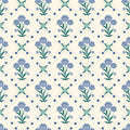 Floral Trellis - Sky