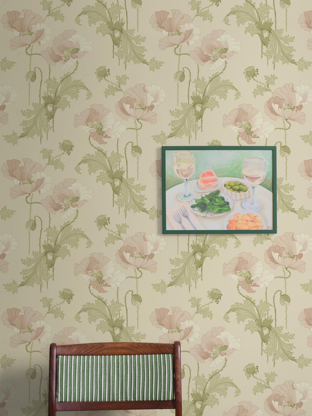 Vallmo - Pink wallpaper by Borastapeter