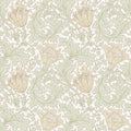William Morris Wallpaper - Anemone - White and Peach 82002