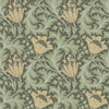 William Morris Wallpaper - Anemone - Green & Yellow 82004