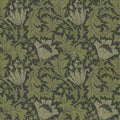 William Morris Wallpaper - Anemone - Charcoal 82005