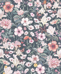 Barney Vintage Wallpaper, Denim Linen