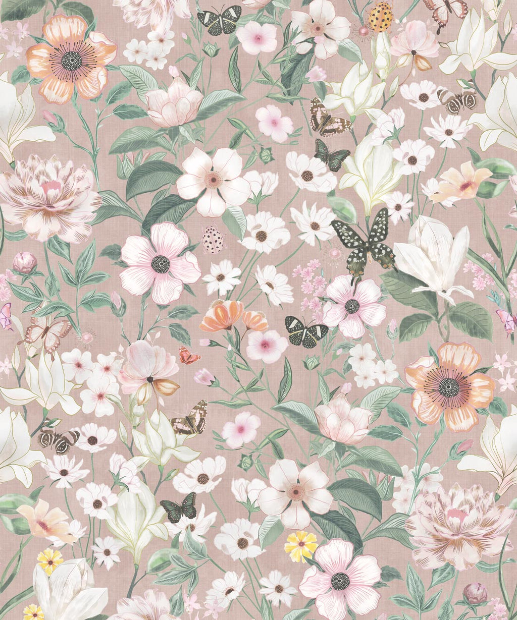 Barney Vintage Wallpaper, Lulu Linen