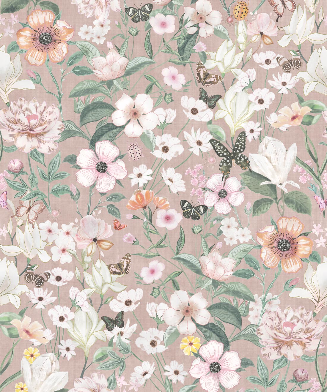 Barney Vintage Wallpaper, Lulu Linen
