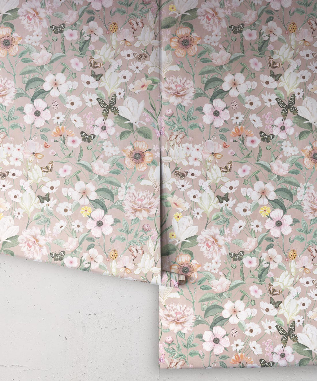 Barney Vintage Wallpaper, Lulu Linen