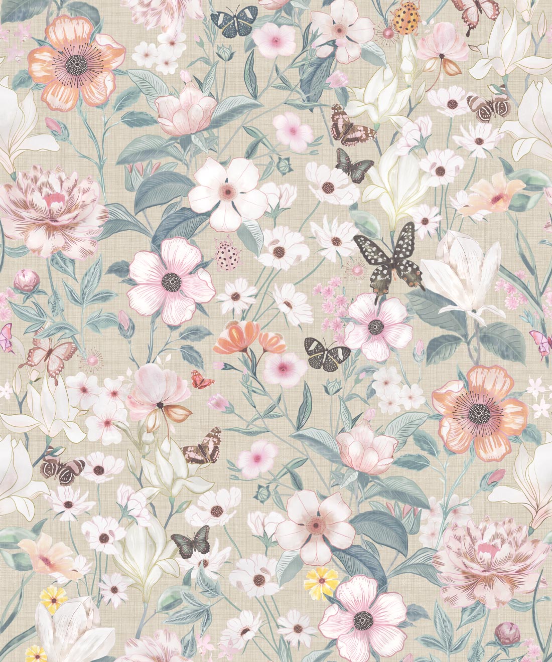 Barney Vintage Wallpaper, Plaster