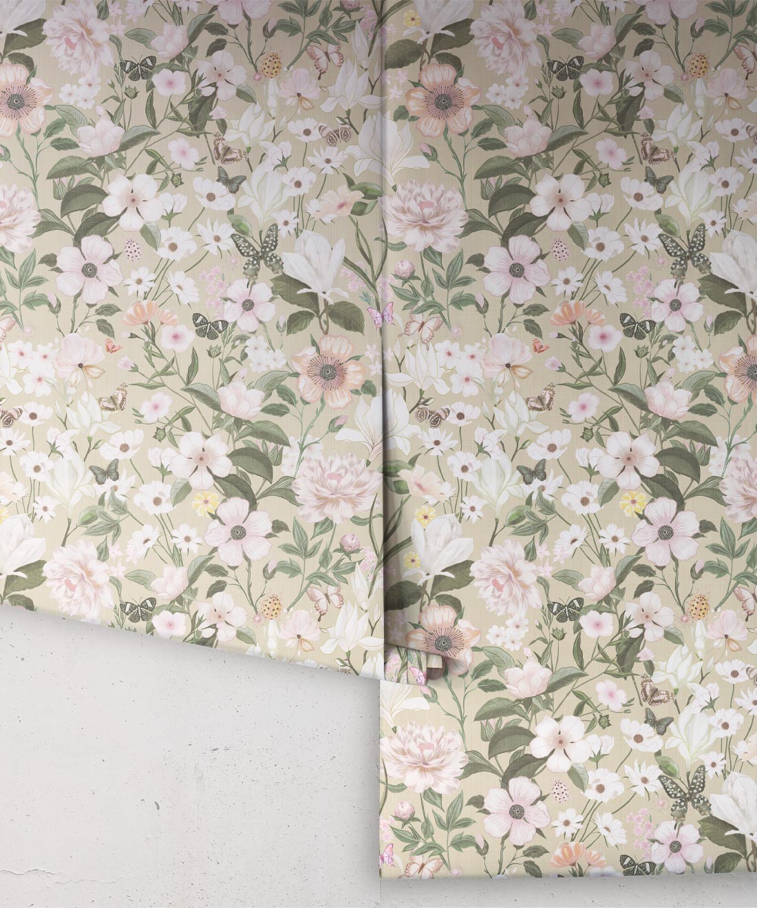 Barney Vintage Wallpaper, Raya Linen