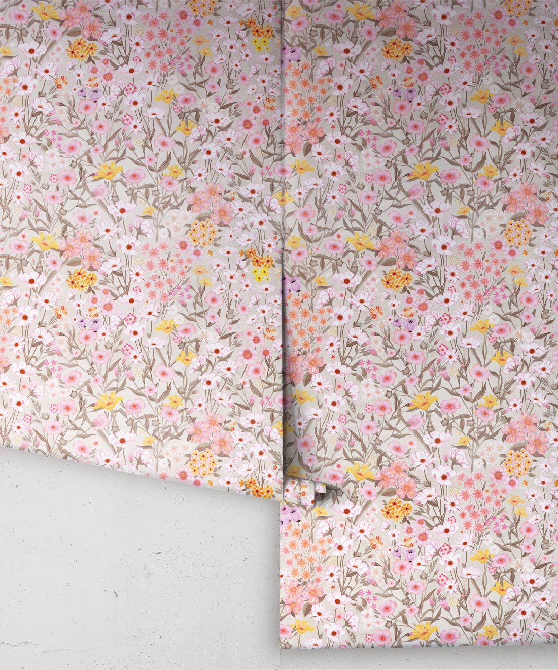 Barney’s Fields Wallpaper, Distressed Wheat