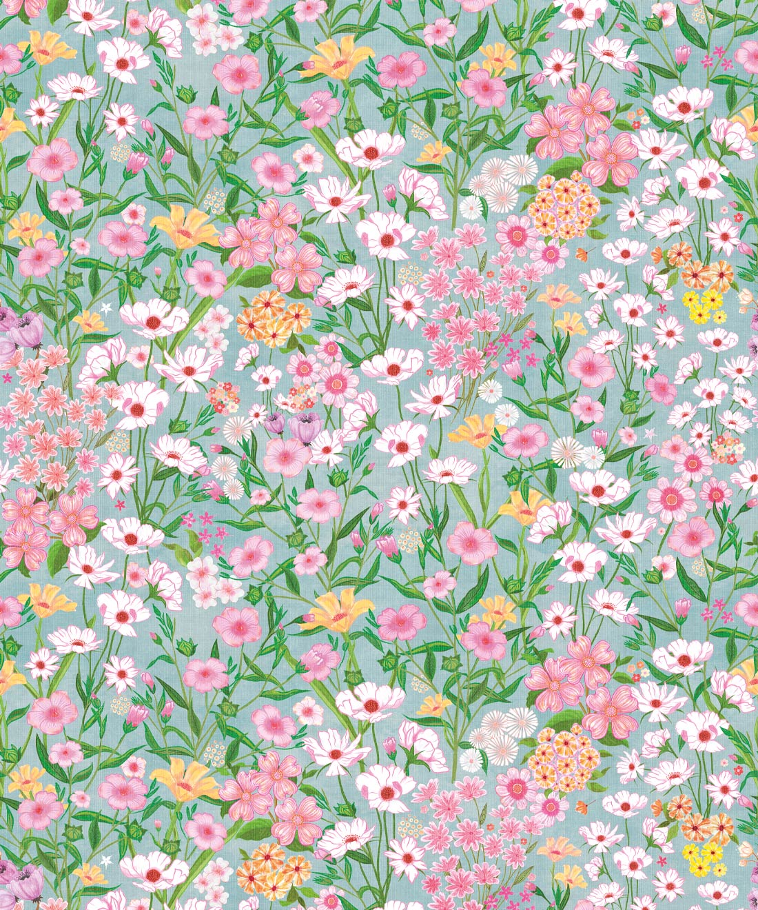 Barney’s Fields Wallpaper, Linen Bee