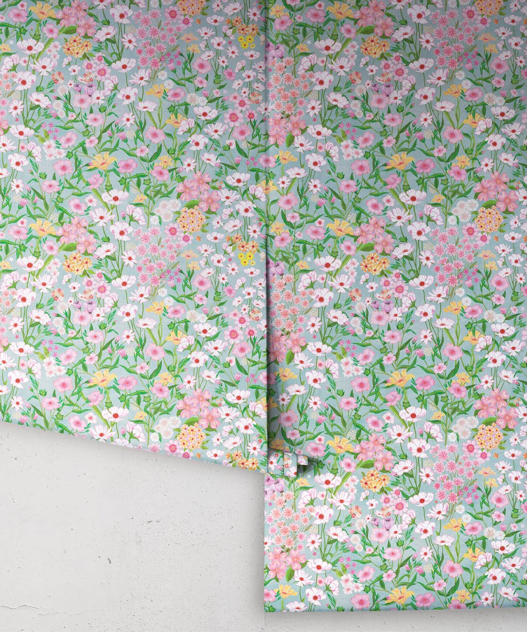 Barney’s Fields Wallpaper, Linen Bee