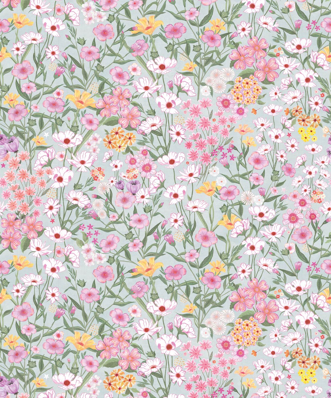 Barney’s Fields Wallpaper, Light Linen Bee