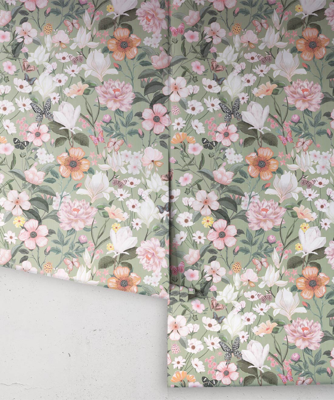Barney Joy Wallpaper, Apple Linen