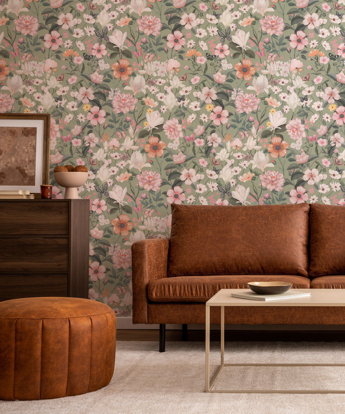 Barney Joy Wallpaper, Apple Linen