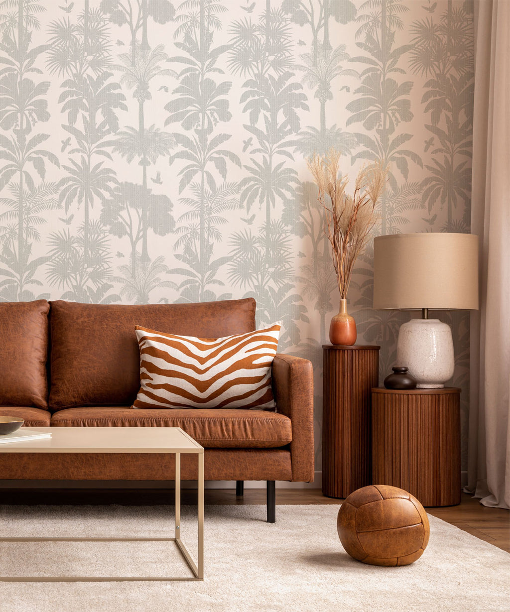 Cockatoo Palms Wallpaper, Bebe Waters