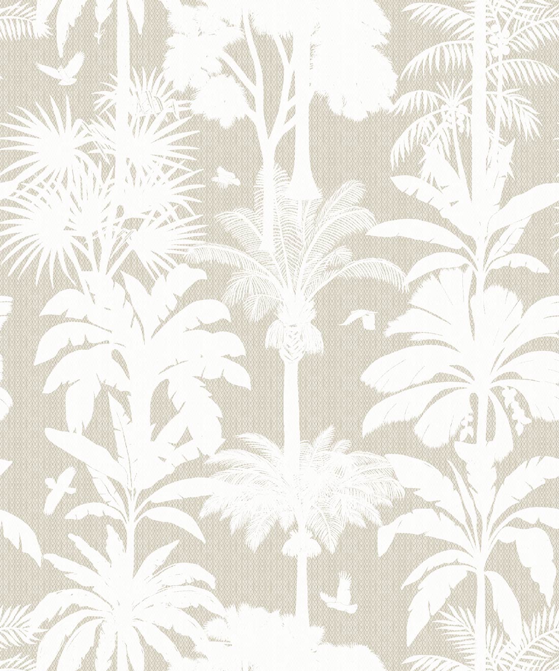 Cockatoo Palms Wallpaper, Raya Linen