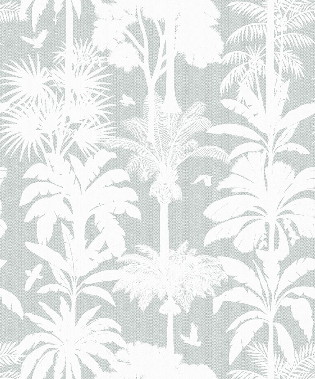 Cockatoo Palms Wallpaper, Stella Linen