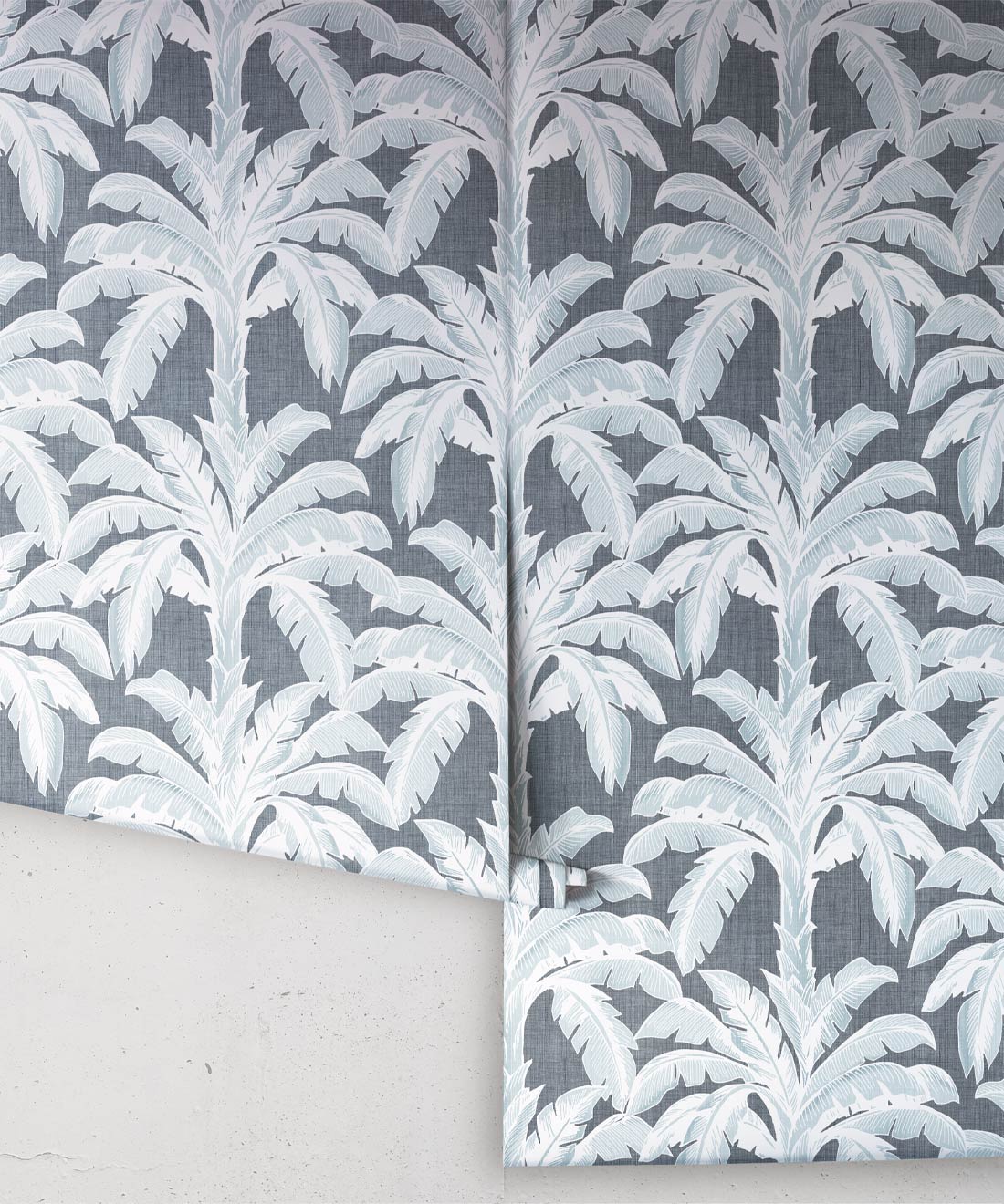 Havana Banana Wallpaper, Bee Denim Linen