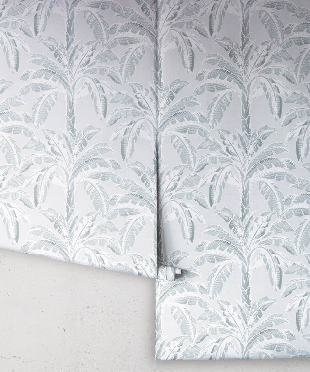 Havana Banana Wallpaper, Mist Silver Bee