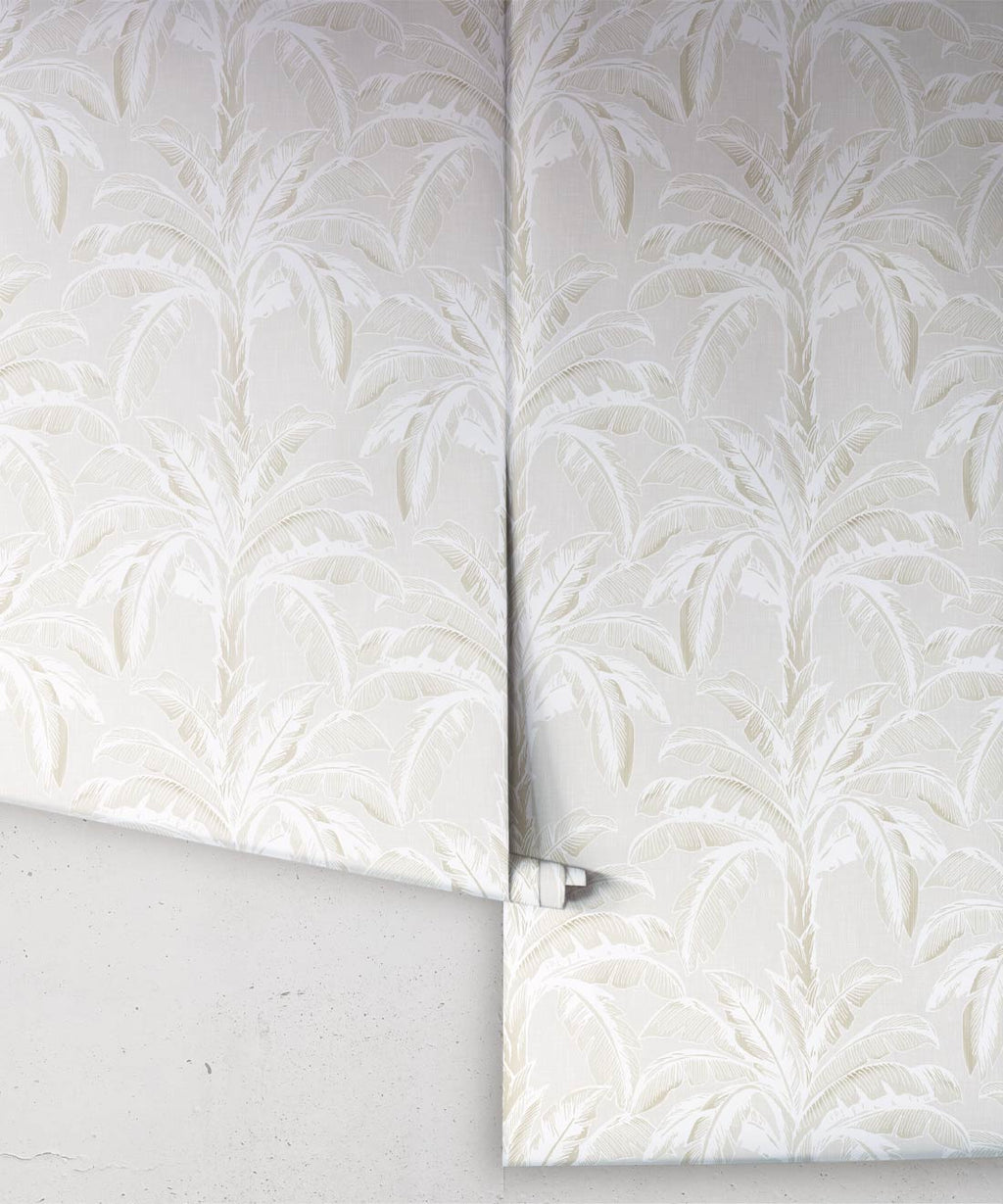 Havana Banana Wallpaper, Plaster Natural