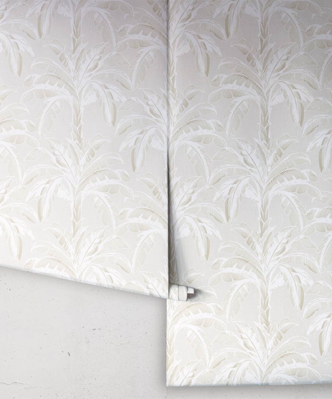 Havana Banana Wallpaper, Plaster Natural