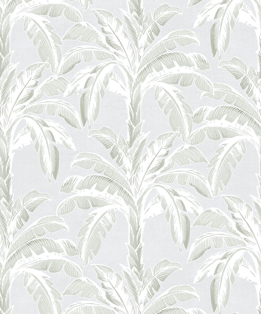 Havana Banana Wallpaper, Silver Leaf