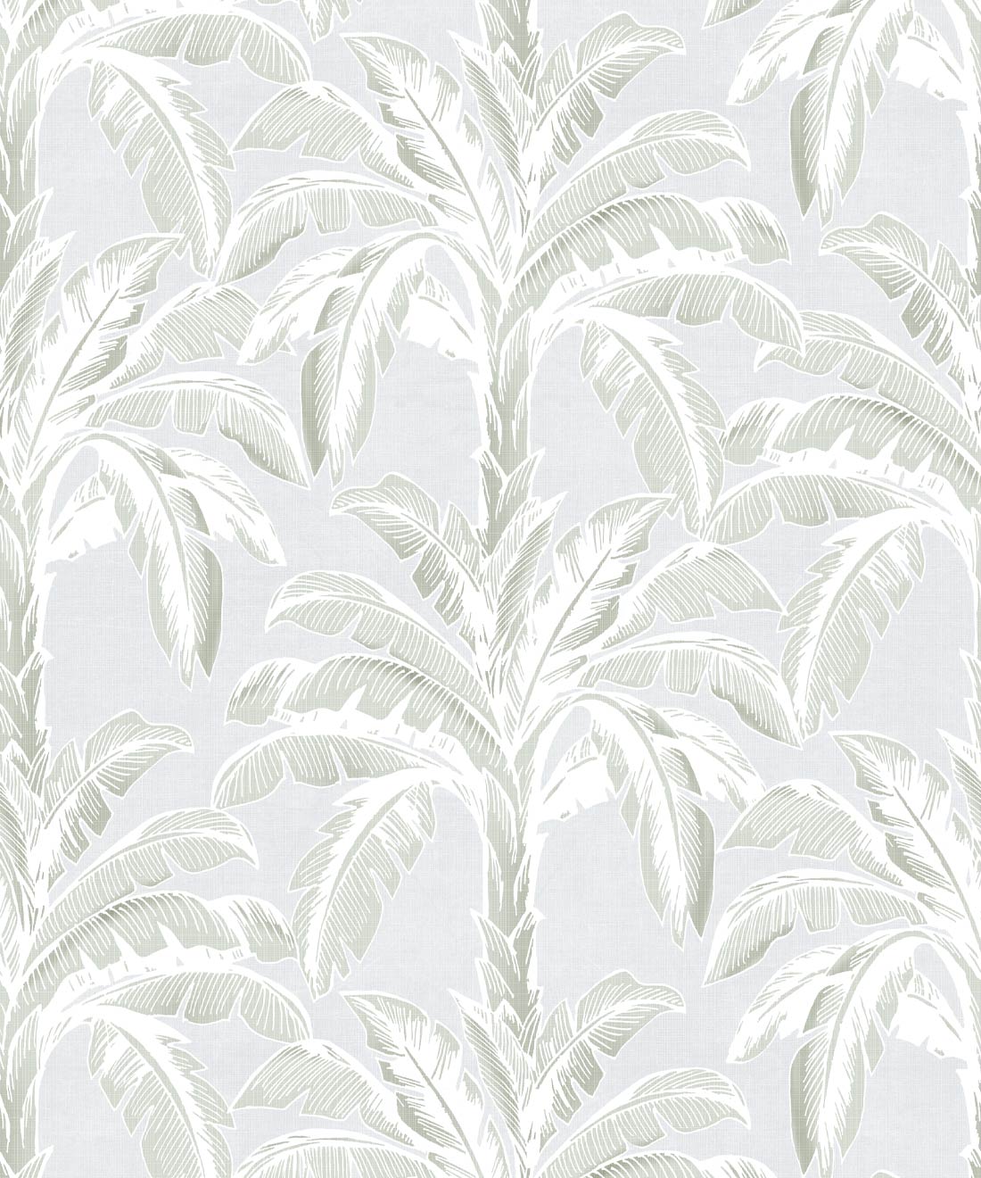 Havana Banana Wallpaper, Silver Leaf