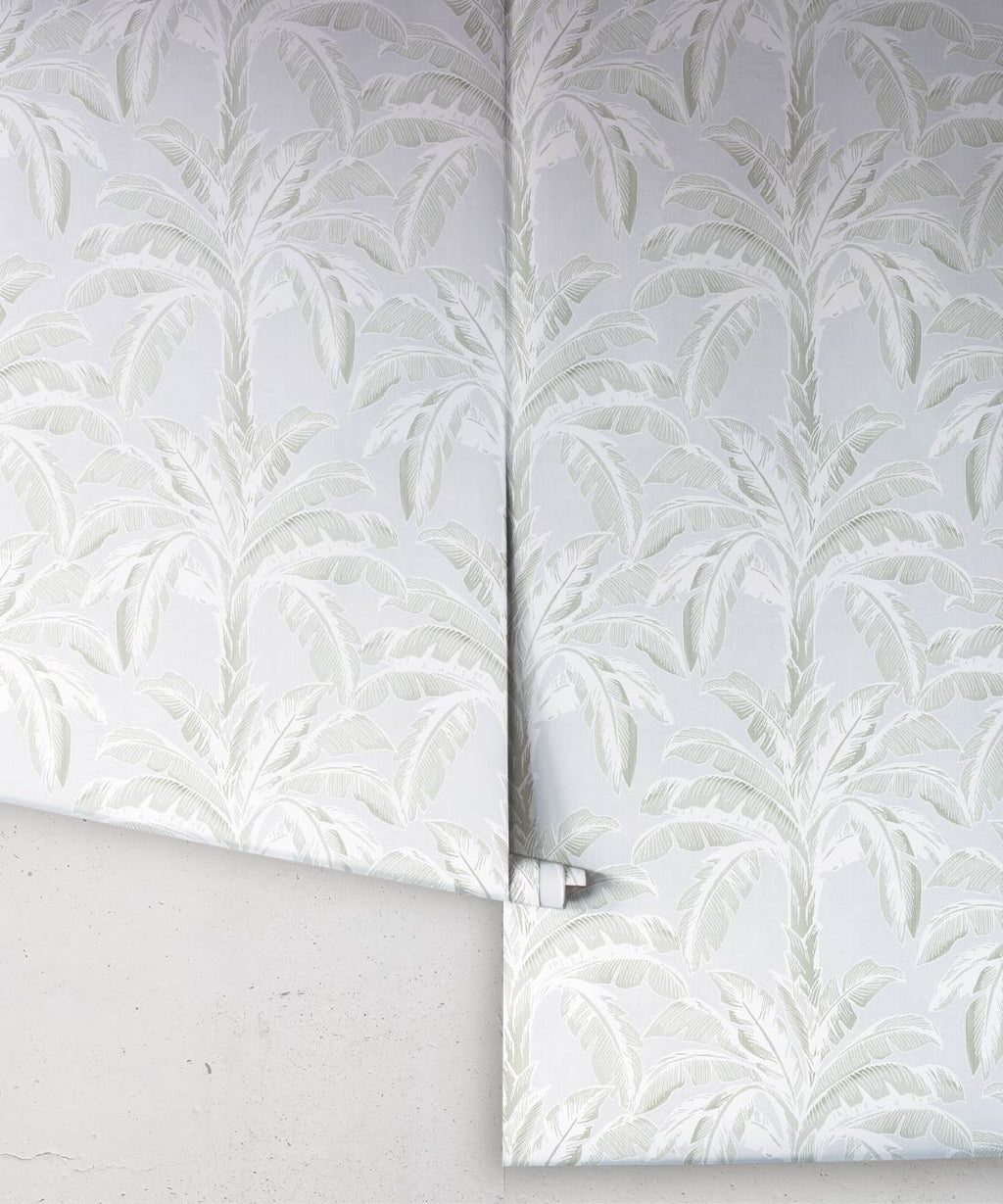 Havana Banana Wallpaper, Silver Leaf