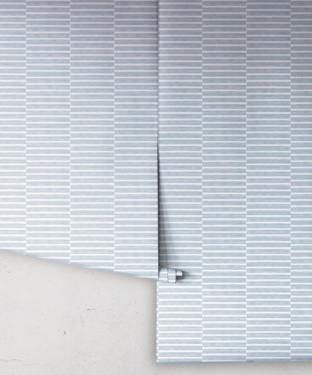 Ladder Wallpaper, Denim