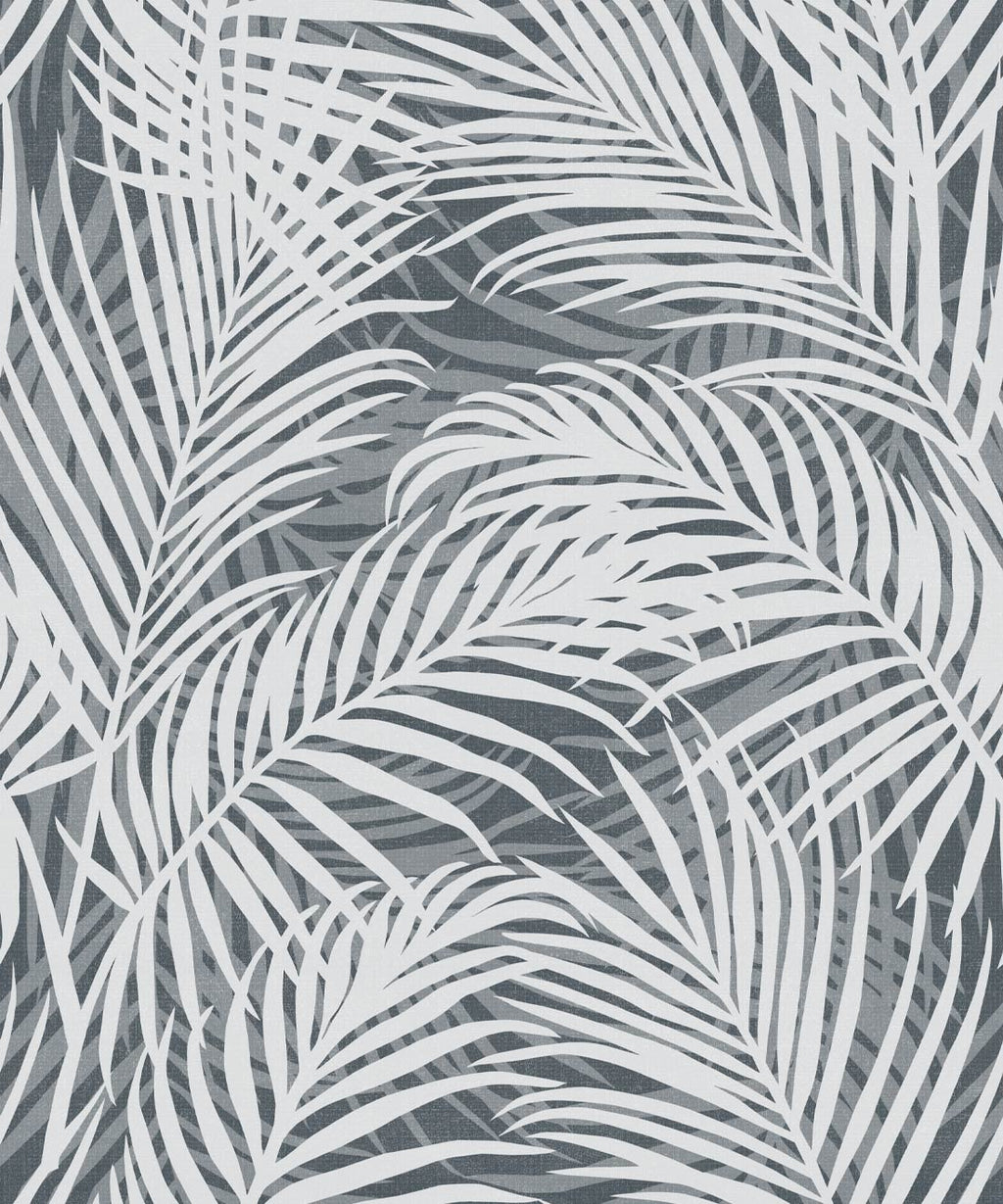 Laguna Palms Wallpaper, Denim